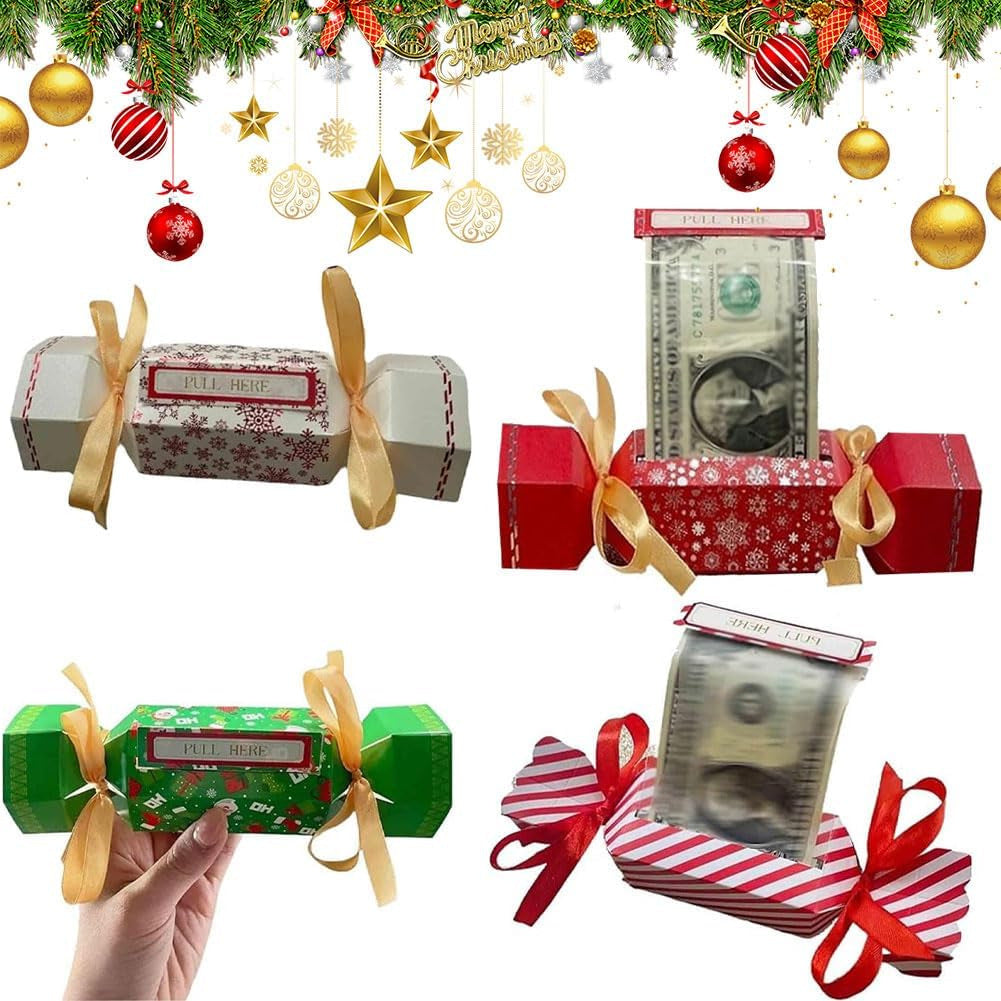 2PCS New Christmas Surprise Money Pull Pouch