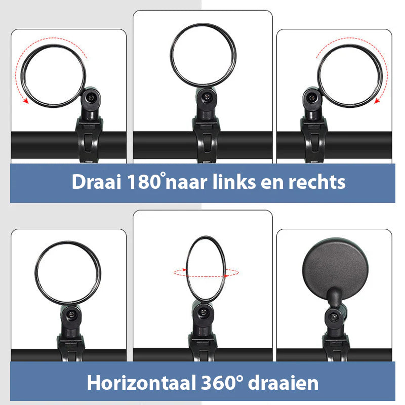 Safe 360° Rearview Mirror for Cyclists🚲
