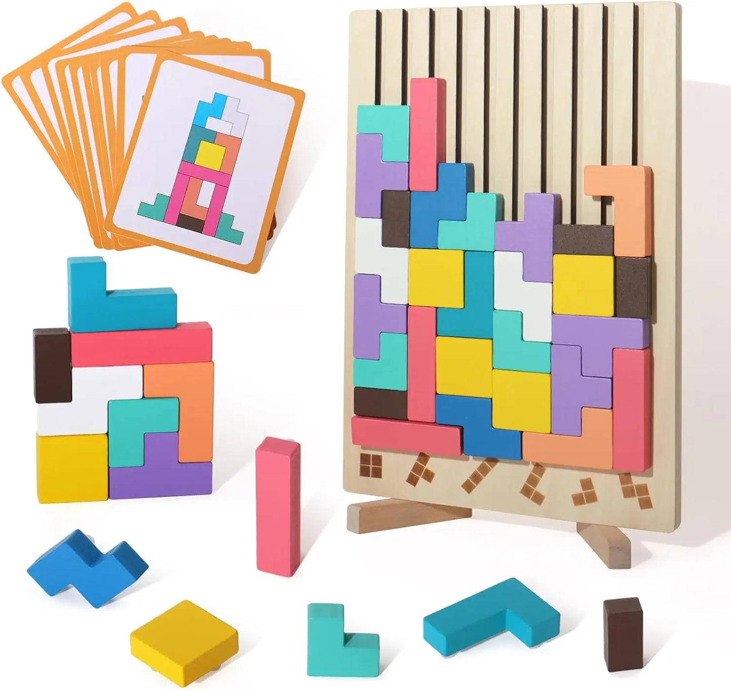Wooden Stacking Game - Promotes Logic🧠