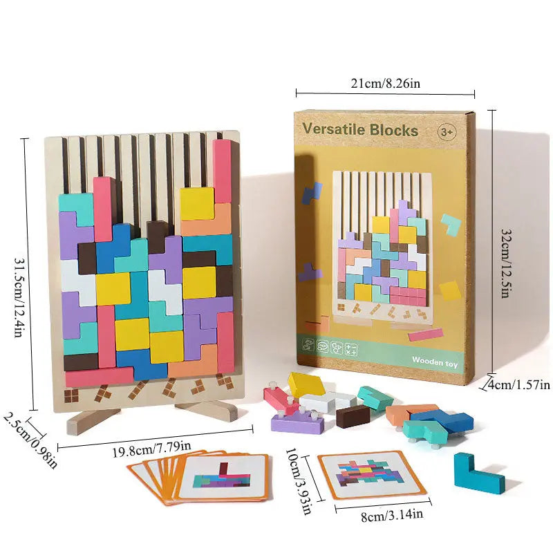 Wooden Stacking Game - Promotes Logic🧠