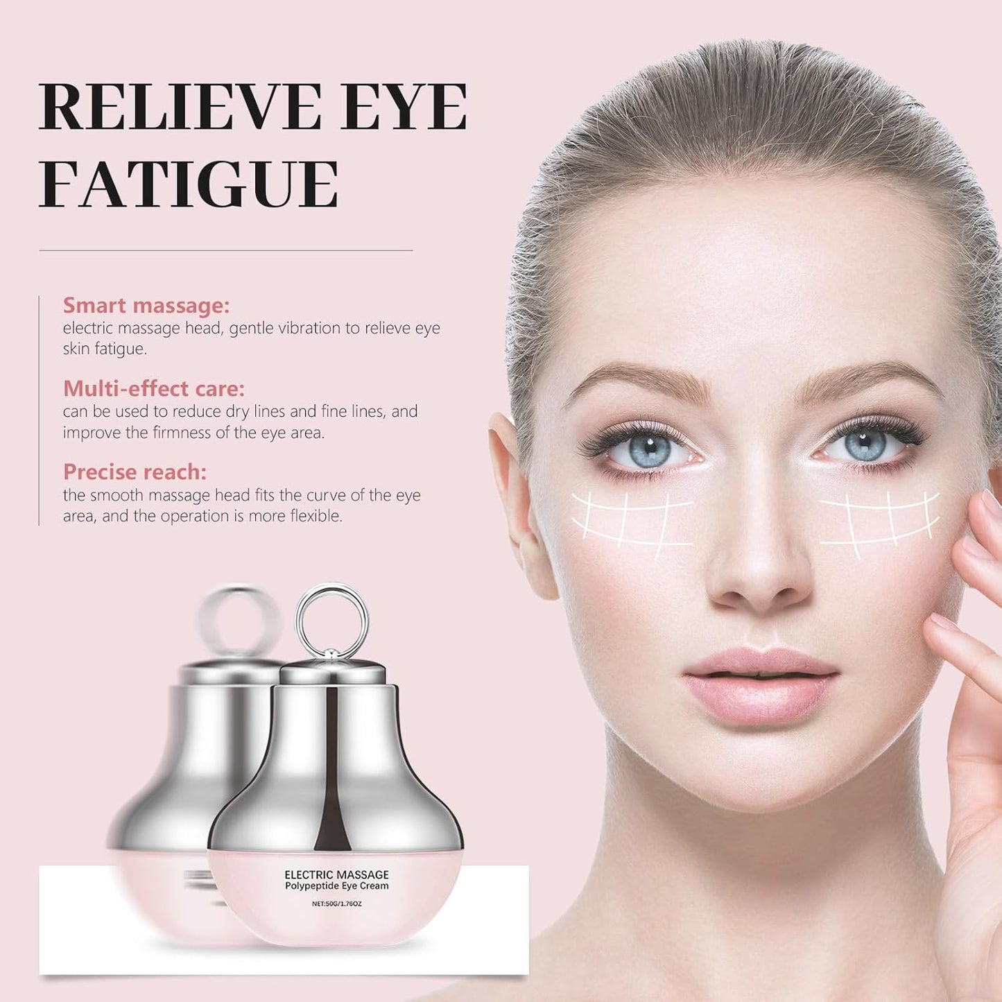 🔥✨Electric Massage Eye Cream💥❤️Firm and Smooth of Fine Lines, Eye Treatment and Care, Caffeine Revive Eye Cream, Skincare ✨ 💧