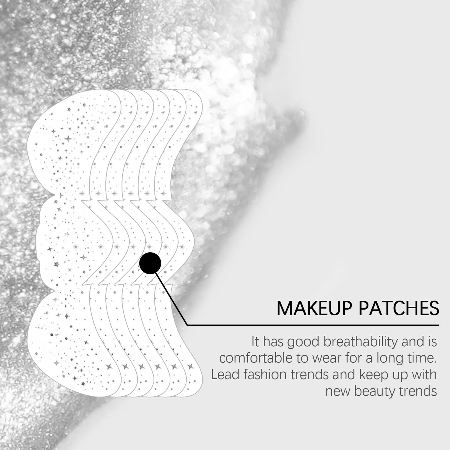 Silver Glitter Freckles