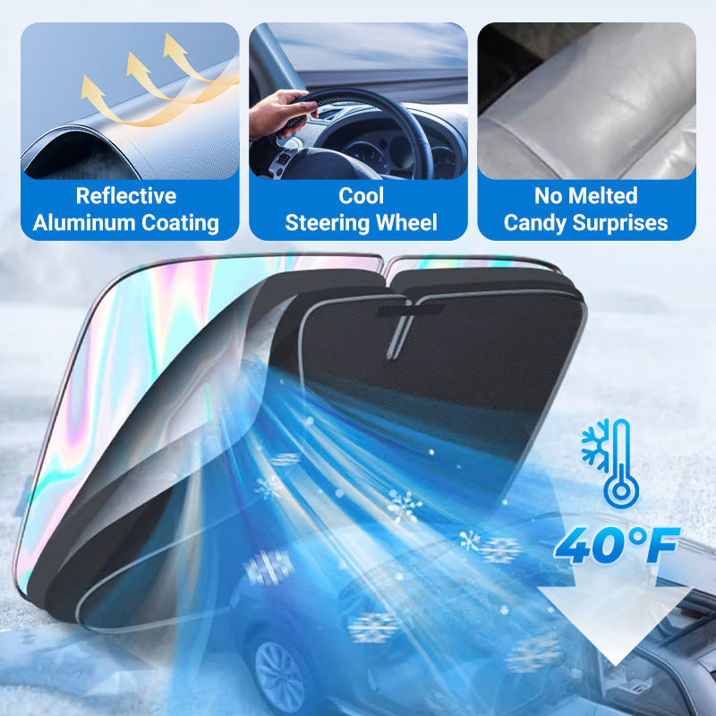 🌈 Laser Car Windshield Sunshade