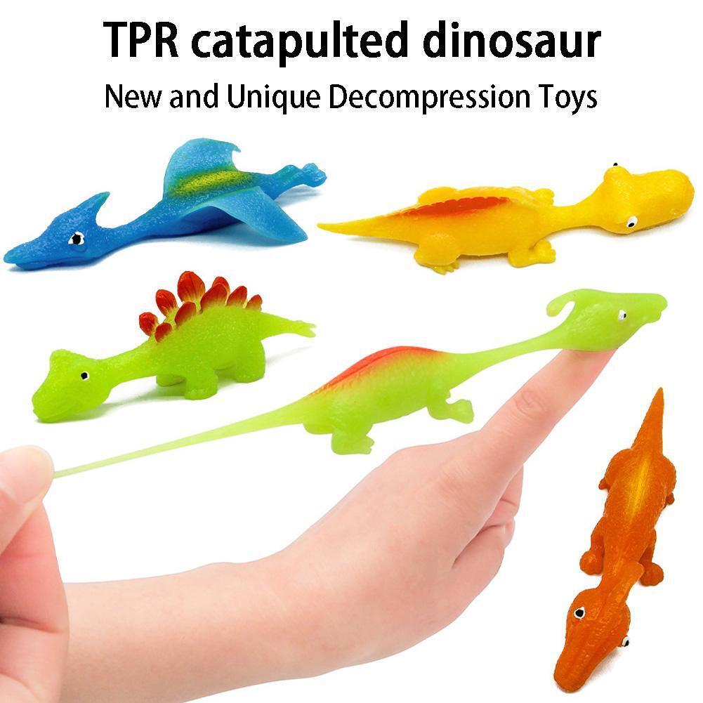 🌲EARLY CHRISTMAS SALE🦖🎁Slingshot Dinosaur Finger Toys💚🧡