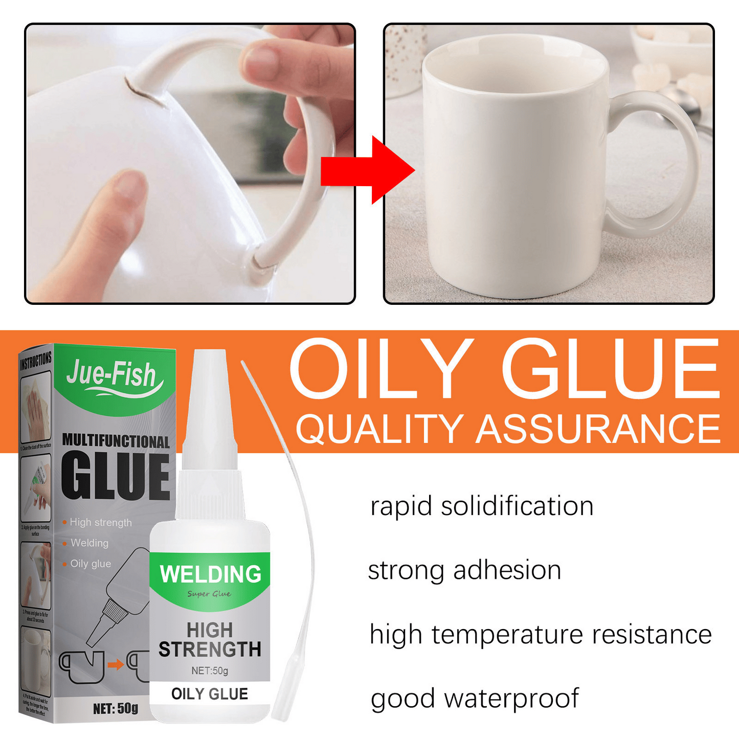 🔥LAST DAY ONLY 49% OFF🛠️Welding High-Strength Oily Glue💪