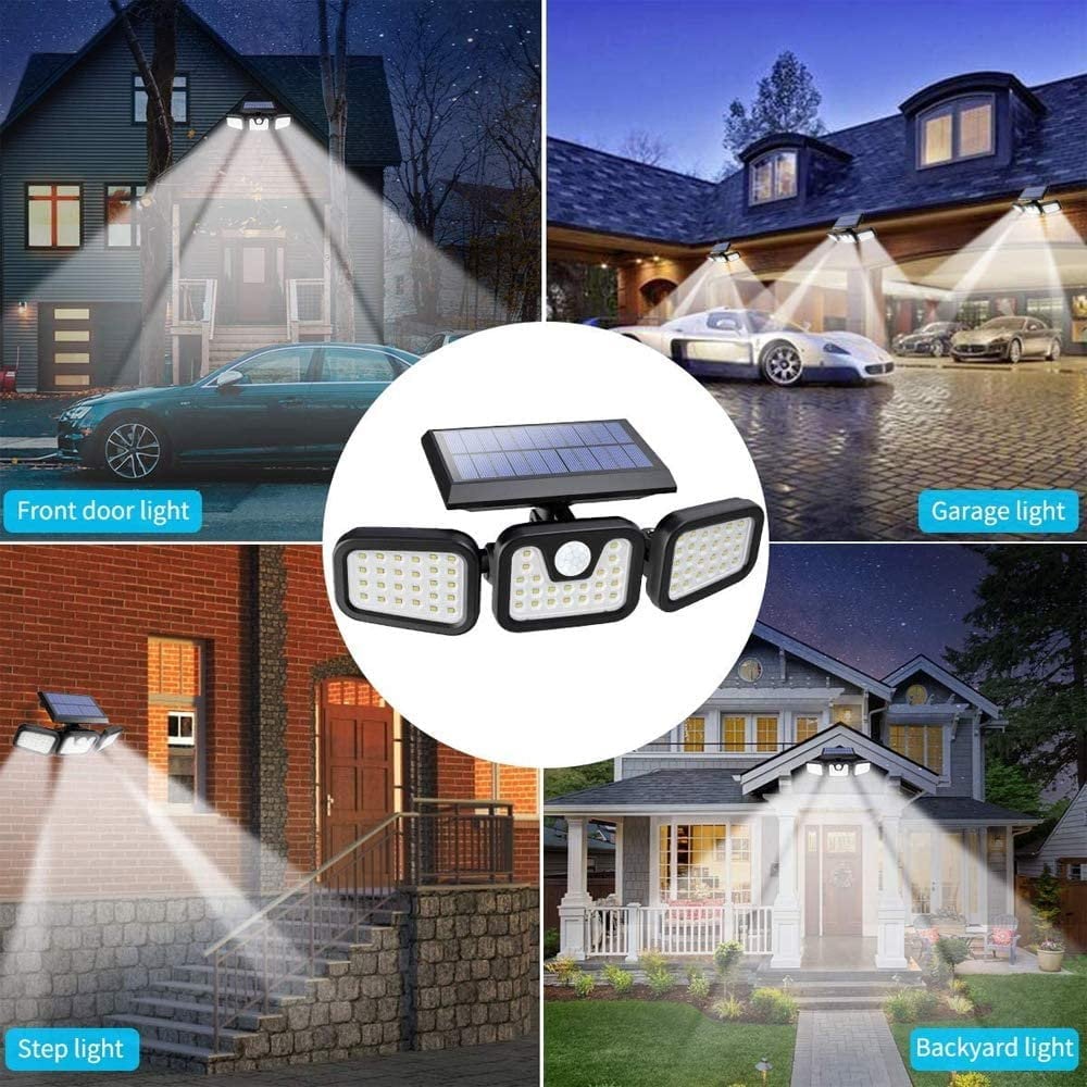 Wide-Angle Solar Motion Sensor Light