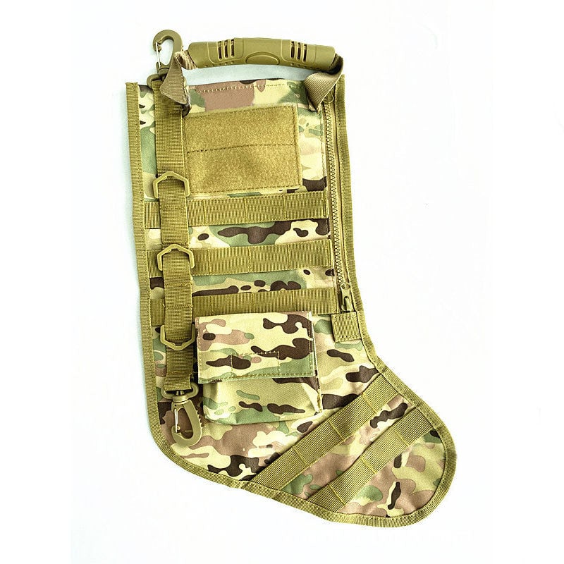 🎄 Personalized Tactical Christmas Stocking – Military Style Holiday Gift 🎁