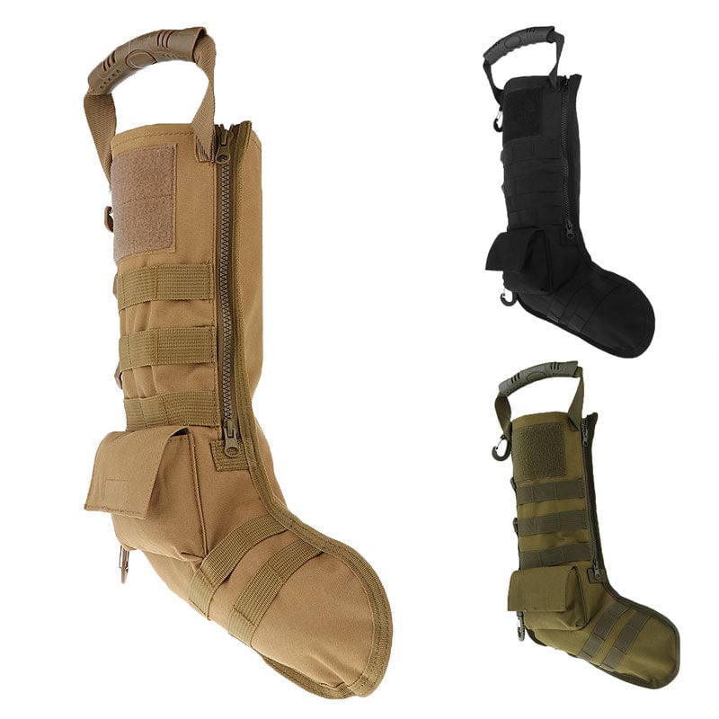 🎄 Personalized Tactical Christmas Stocking – Military Style Holiday Gift 🎁