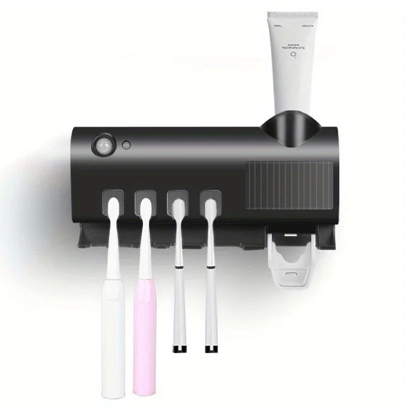 3-in-1 UV Toothbrush Sterilizer + Dispenser
