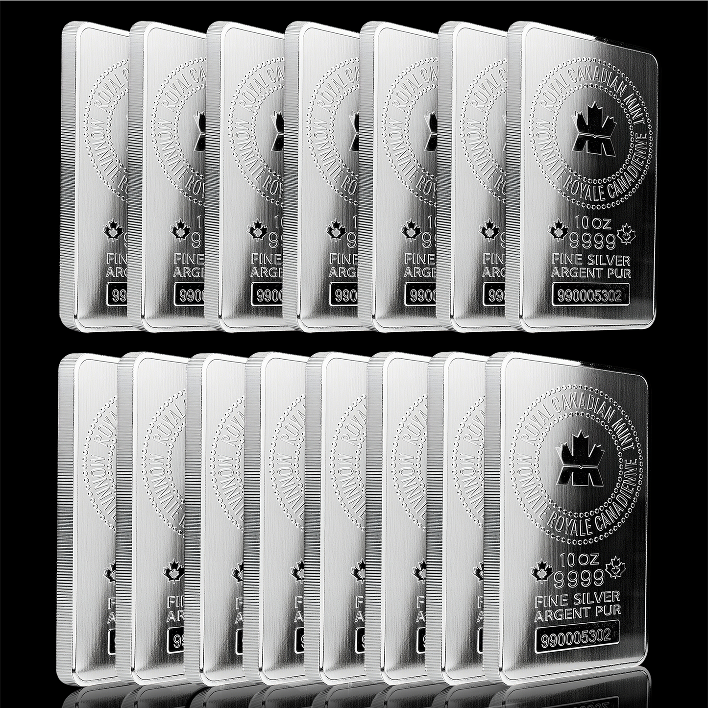 10 oz Royal Canadian Mint (RCM) .9999 Fine Silver Bar (Sealed)