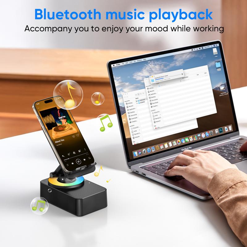 3-in-1 BLUETOOTH AND AUDIO PHONE STAND