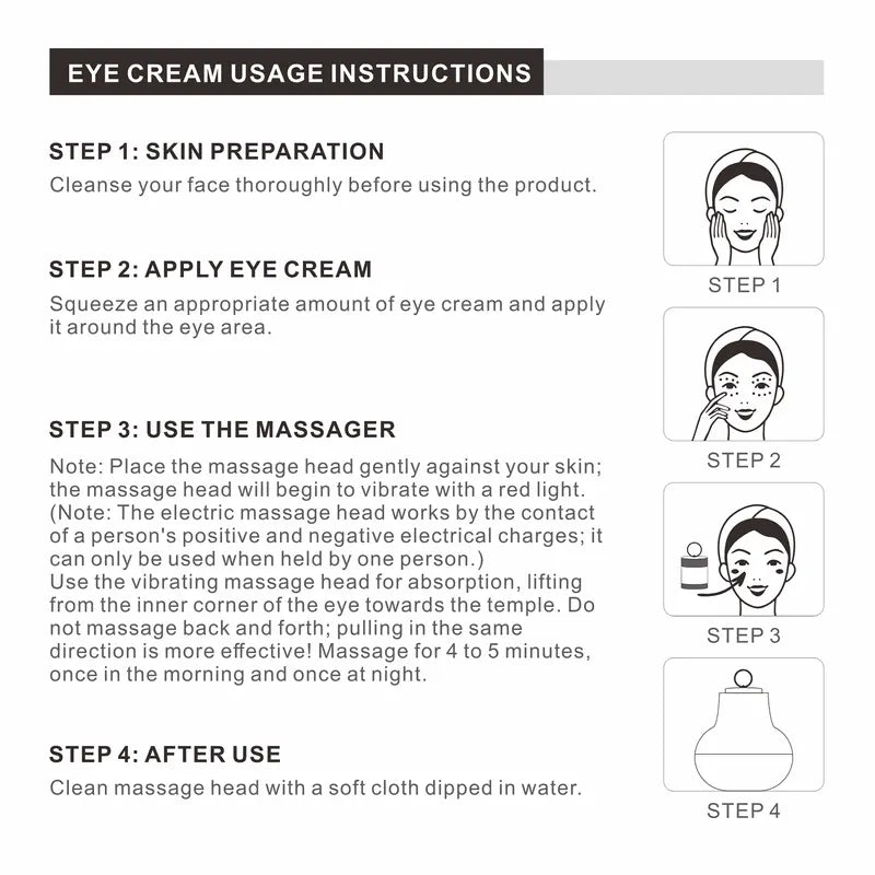 🔥✨Electric Massage Eye Cream💥❤️Firm and Smooth of Fine Lines, Eye Treatment and Care, Caffeine Revive Eye Cream, Skincare ✨ 💧