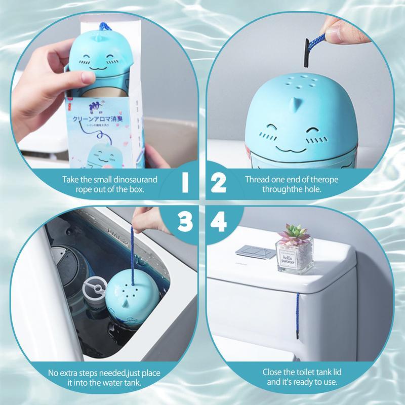 ✨🦖 Cute Dinosaur-Shaped Toilet Bowl Cleaner Bottle 🤩
