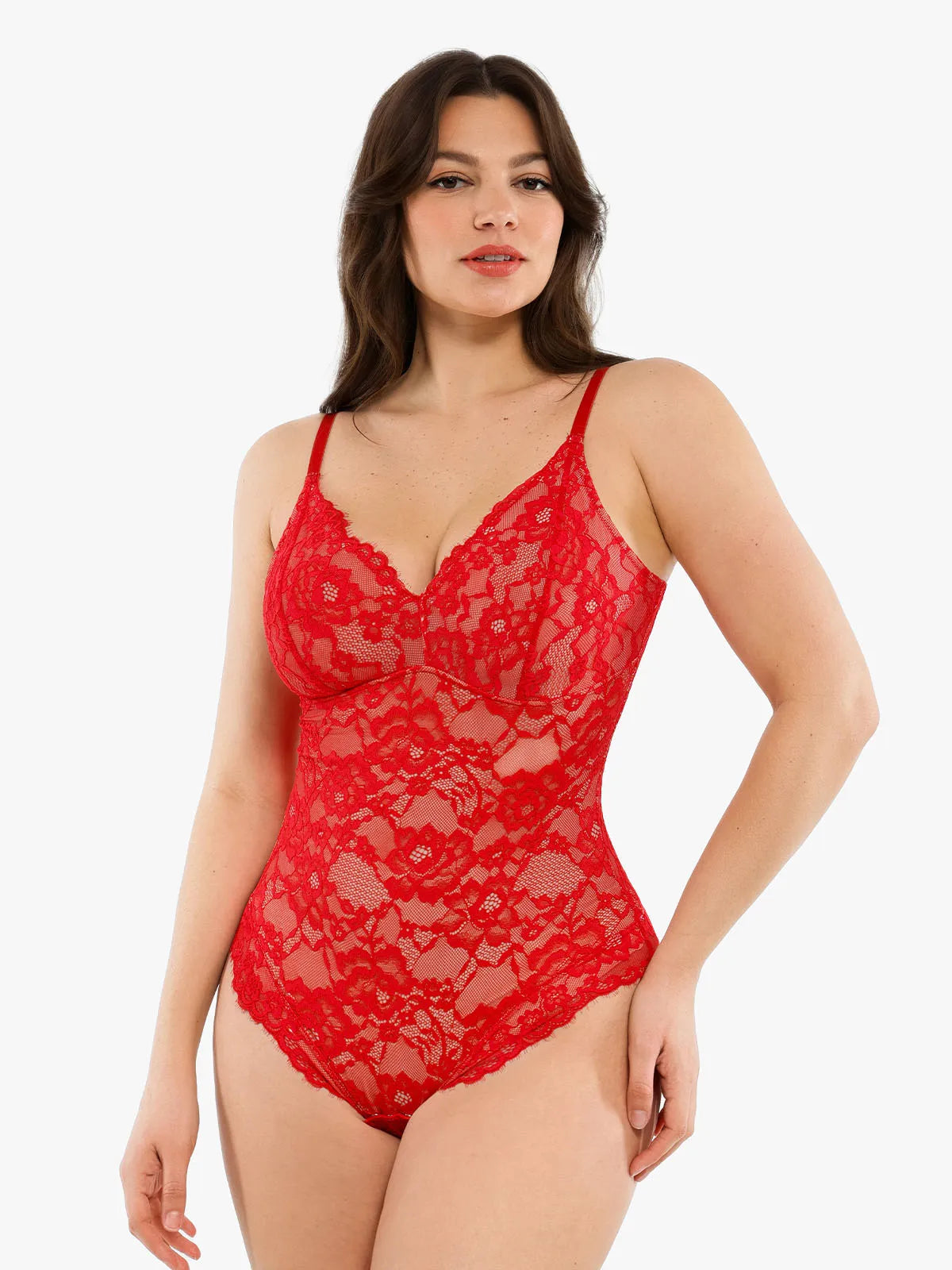 🔥Summer Promotion 49% OFF - Slimming with V-neck Lace Body-shaping Garment👙