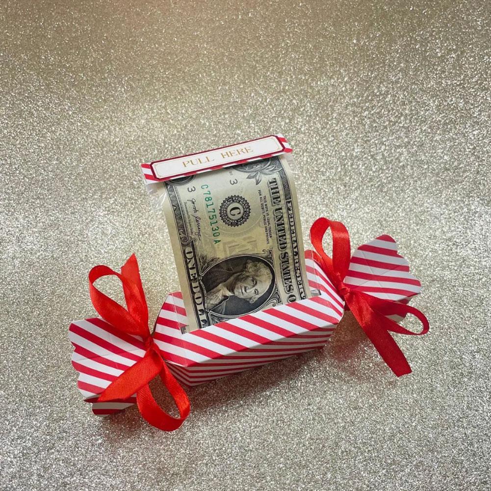 2PCS New Christmas Surprise Money Pull Pouch