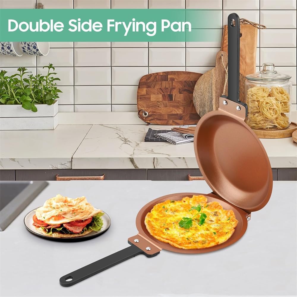 🍳✨ DOUBLE-SIDED NON-STICK PAN ⭐ Cook Easily👨