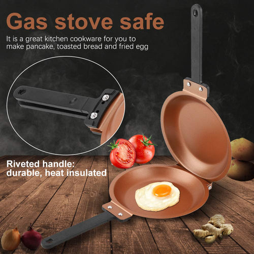 🍳✨ DOUBLE-SIDED NON-STICK PAN ⭐ Cook Easily👨