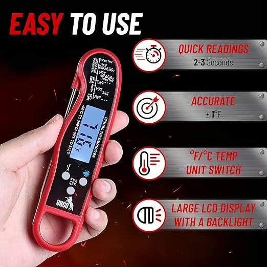 ⏰Final 3-hour Preferential Deal✨Meat Thermometer - Digital Instant Read, Waterproof for Cooking & Baking