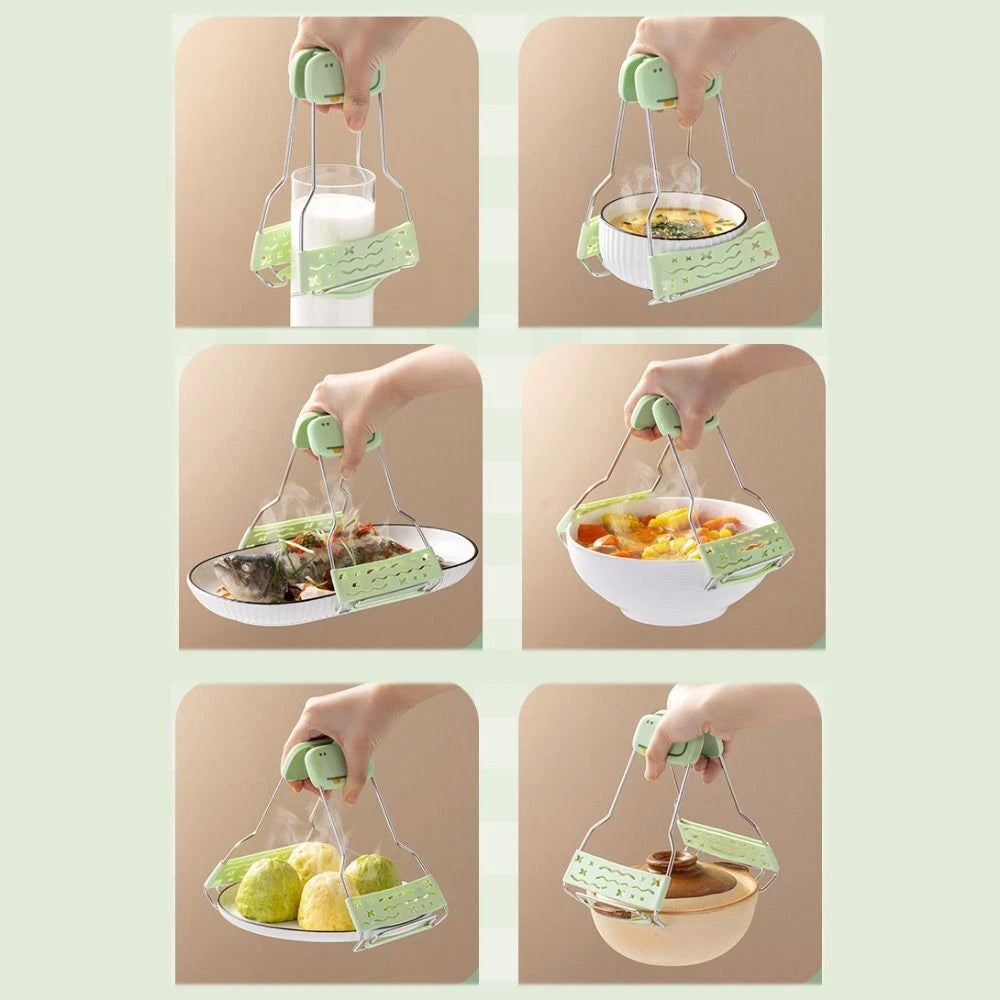 🔥🖐🏻Crocodile Shaped Heat-Resistant Bowl Clips