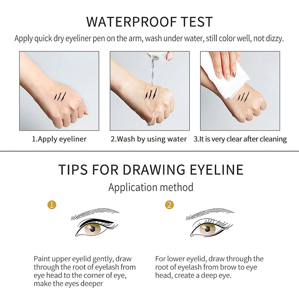 💜2025 New Beauty Favorite💕10 Colored Eyeliner Gel Pens