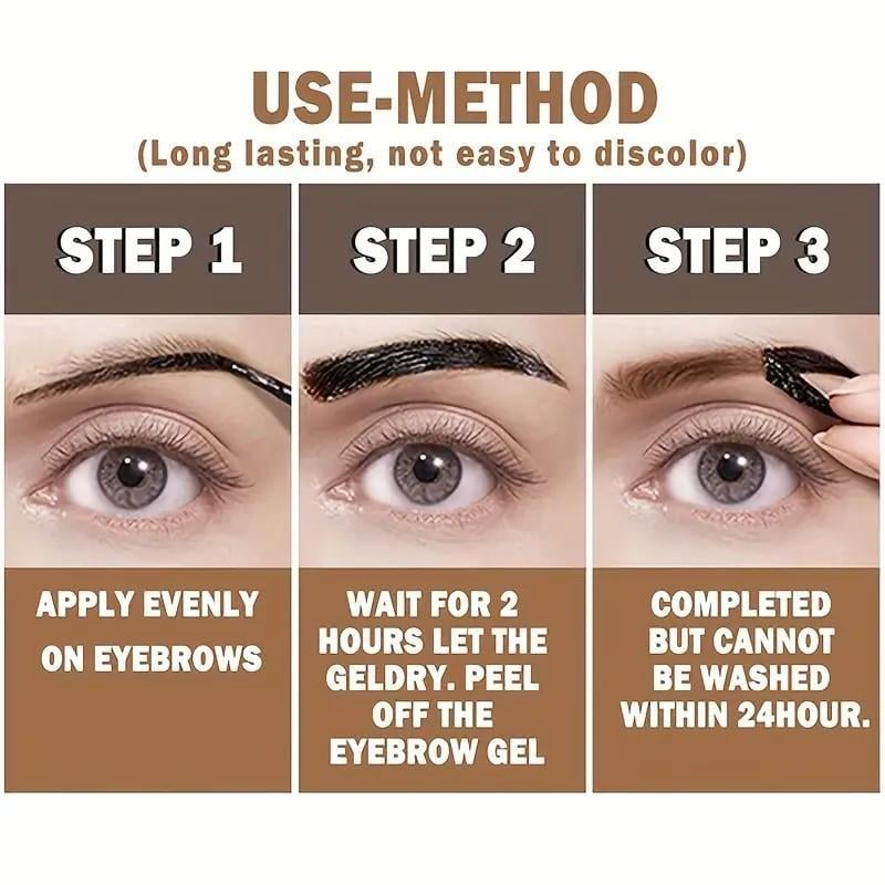 ✨👧🏻Easy Peel-Off Eyebrow Gel- Waterproof & Sweatproof😘 for All Skin Types