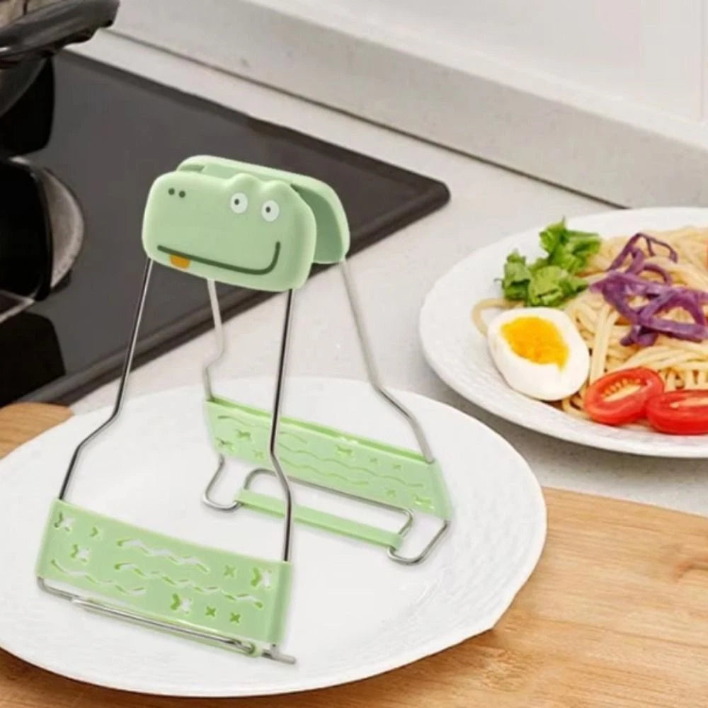 🔥🖐🏻Crocodile Shaped Heat-Resistant Bowl Clips