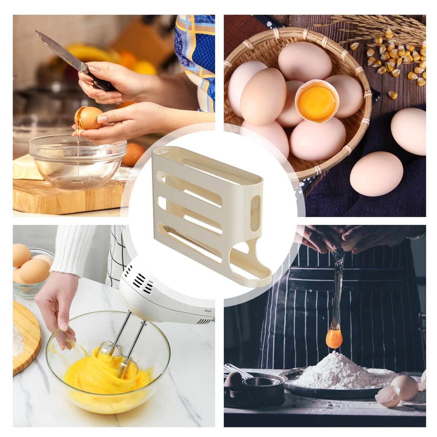 🥚4 Layer Egg Rack(Contain 28 Eggs)✨✨