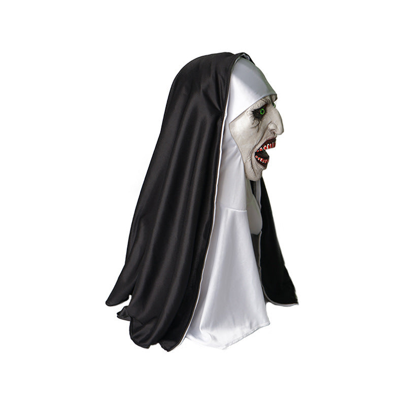 Frightening Nun Costume Mask