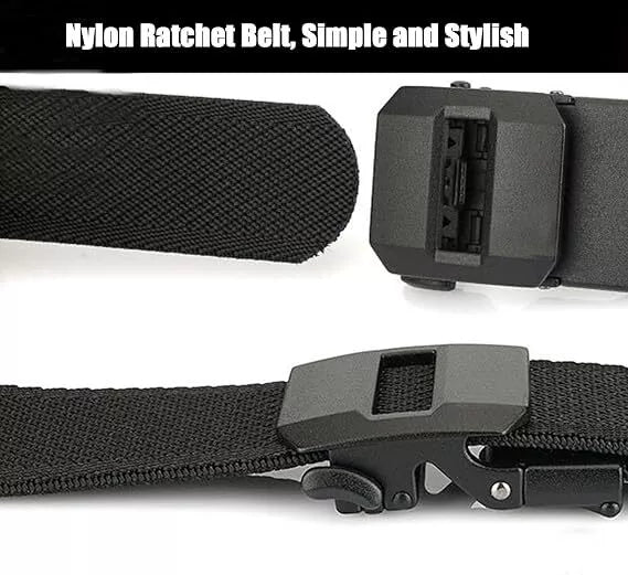 🔥EDC Nylon Ratchet Belt