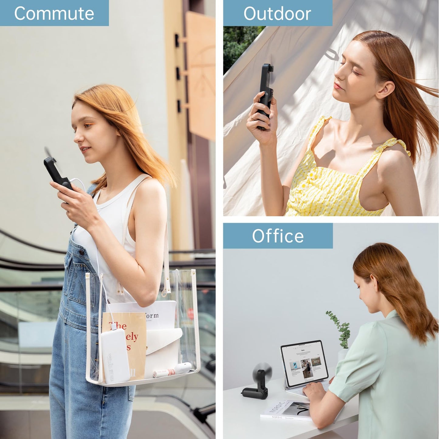 🌞👒Summer Must-Have ✨USB Charging Small Pocket Fan🌊