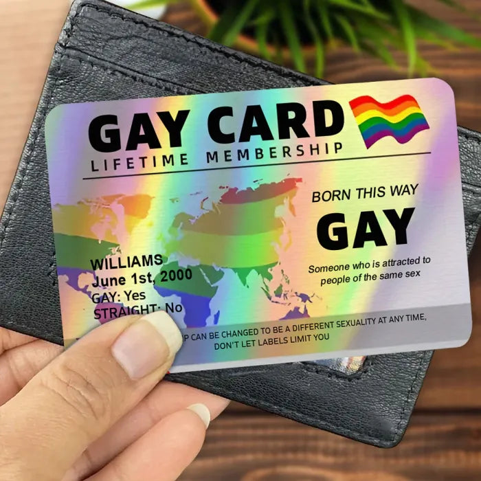 Gay Card, Lifetime Membership - Gift For You