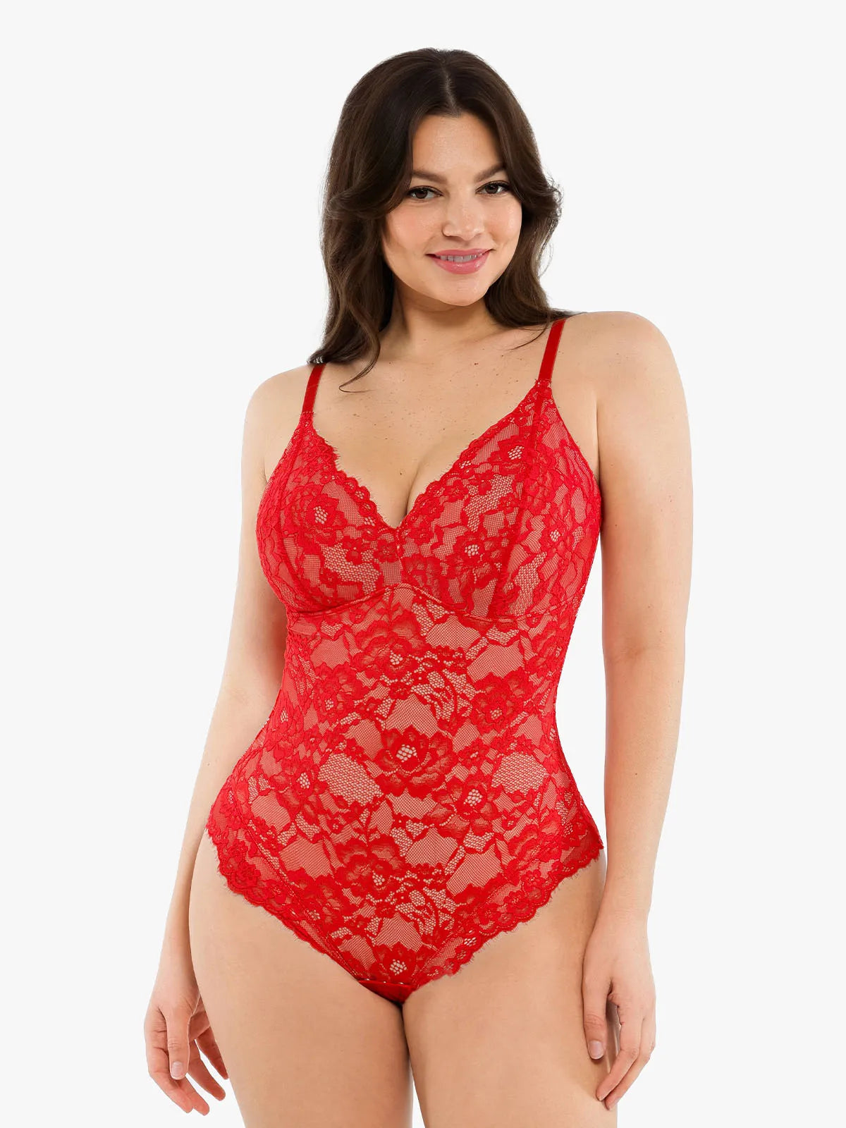 🔥Summer Promotion 49% OFF - Slimming with V-neck Lace Body-shaping Garment👙