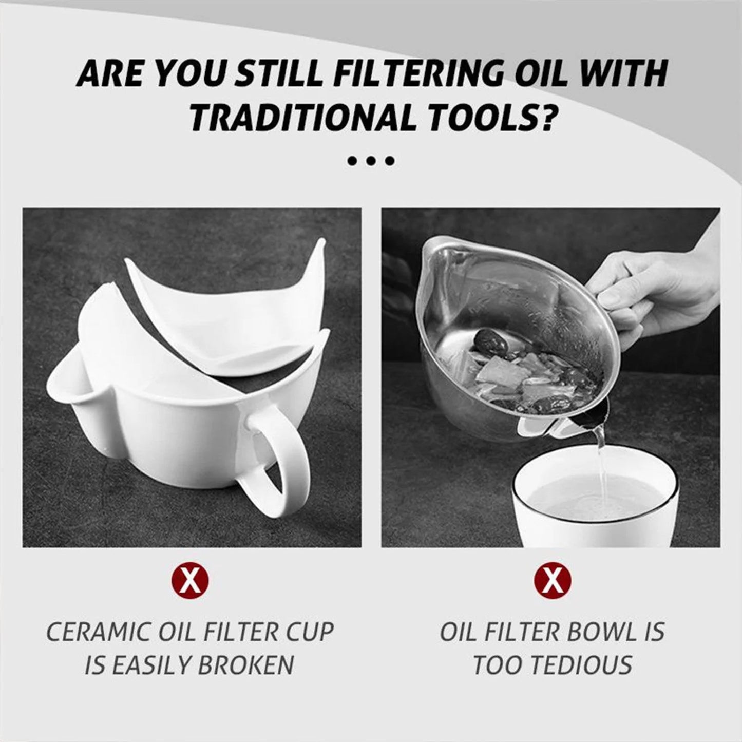 🎁Great Gifts - 49% off🎁🥄Cooking Oil Filter Spoon-Enjoy Clear Soup Without The Grease