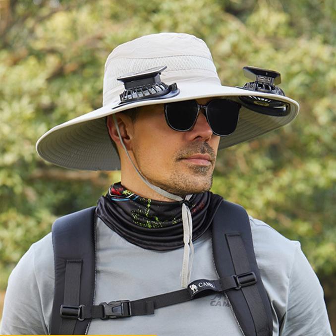 ❄️New Upgraded Spray Fan⚡2025 New Ultra-Light Solar Air Conditioner Fan Sun Hat🌞