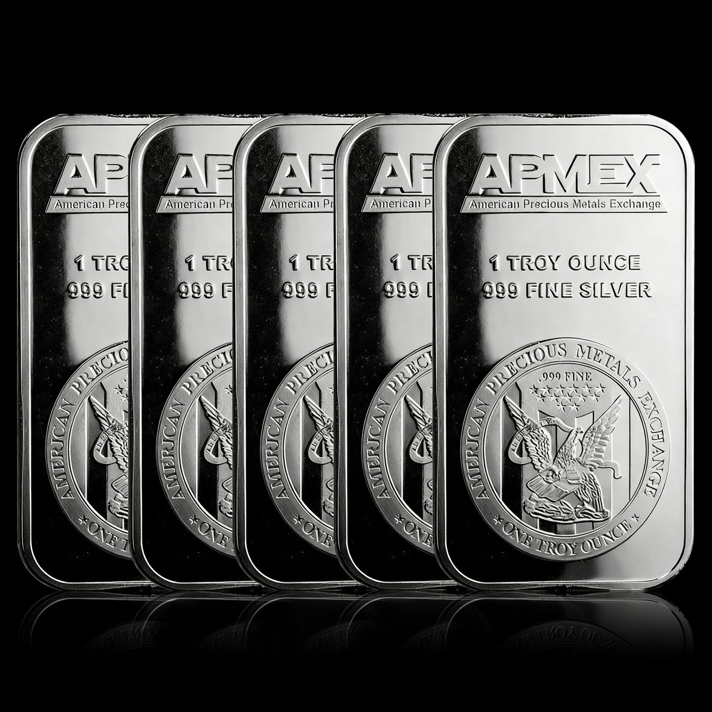 1 oz Silver Bar - 999 Fine Pure APMEX