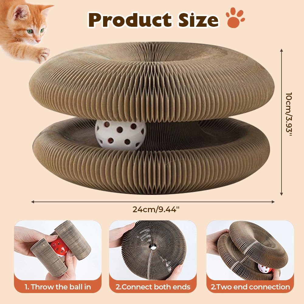 Foldable Organ Cat Scratcher Board