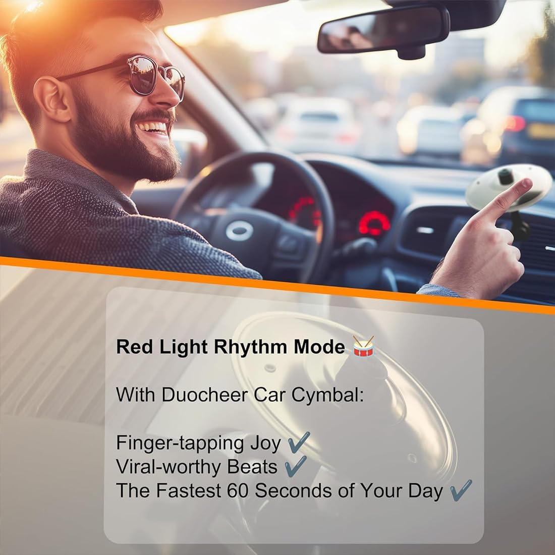 🎶 Make Your Driving More Fun 😂 - Car Crash Cymbal Air Vent 🚗