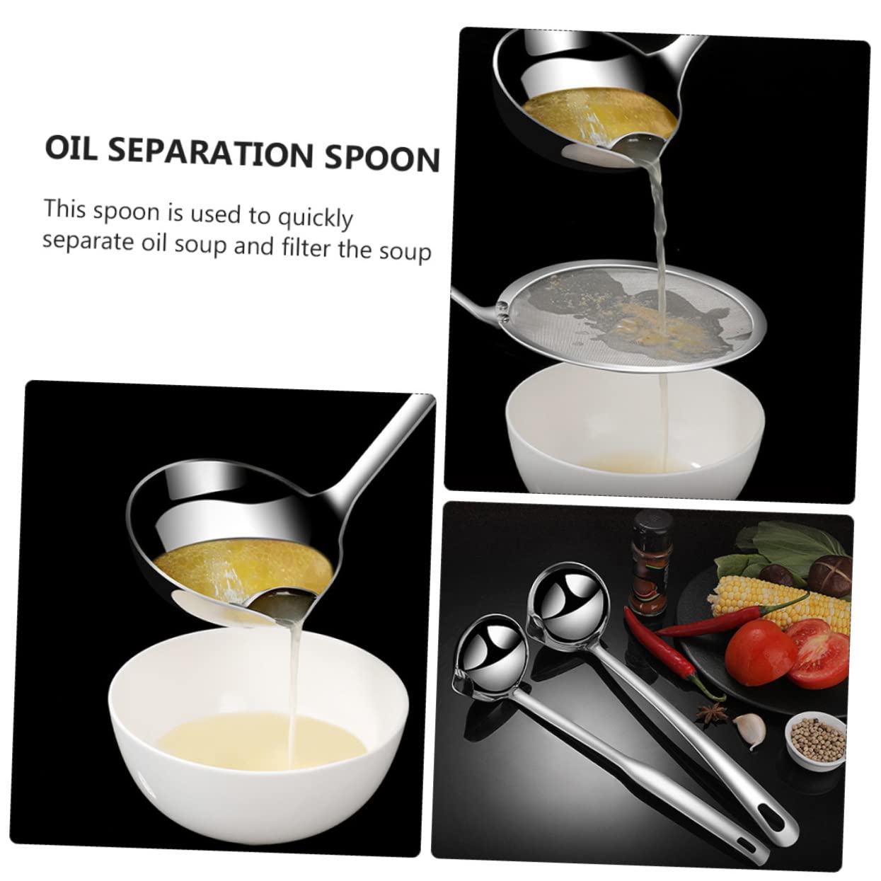 🎁Great Gifts - 49% off🎁🥄Cooking Oil Filter Spoon-Enjoy Clear Soup Without The Grease