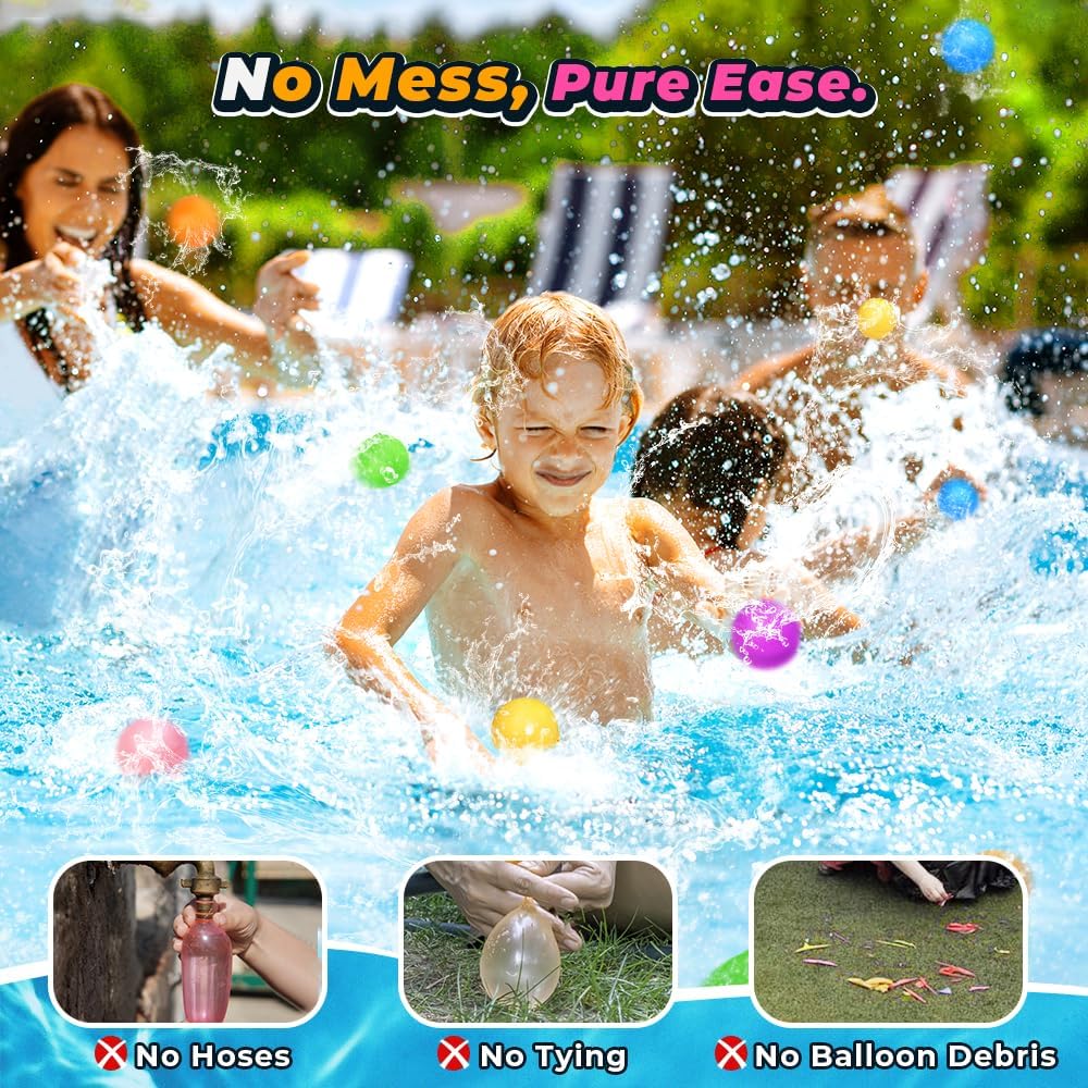 Magnetic Reusable Water Balloons 6PCS