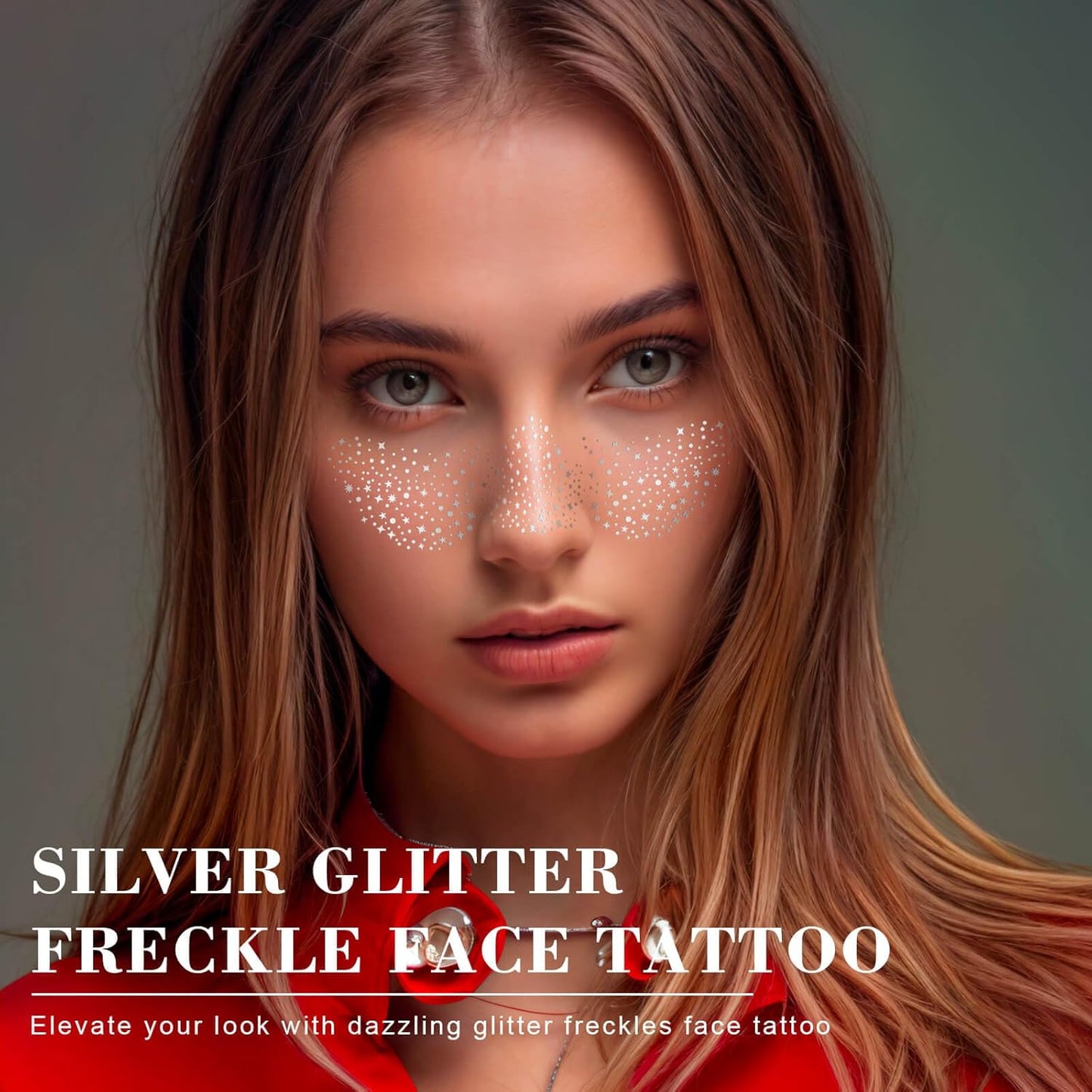 Silver Glitter Freckles