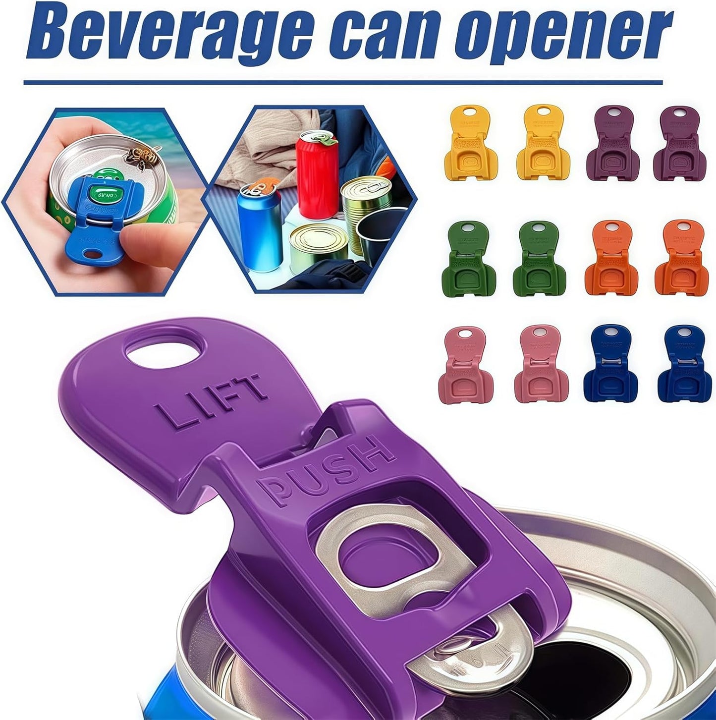 š„ 6 PCS Easy Tab Opener & Drink Protector