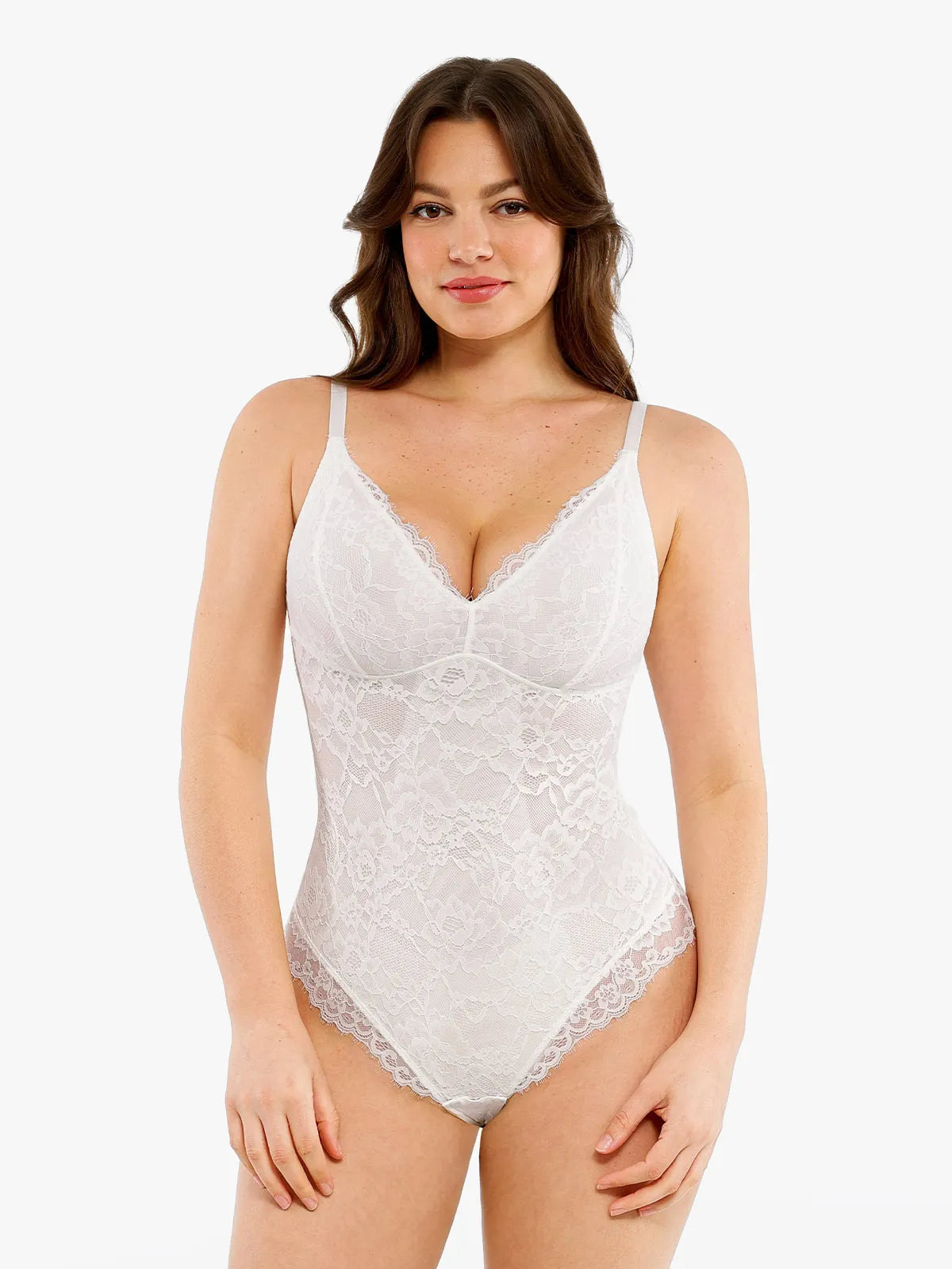 🔥Summer Promotion 49% OFF - Slimming with V-neck Lace Body-shaping Garment👙