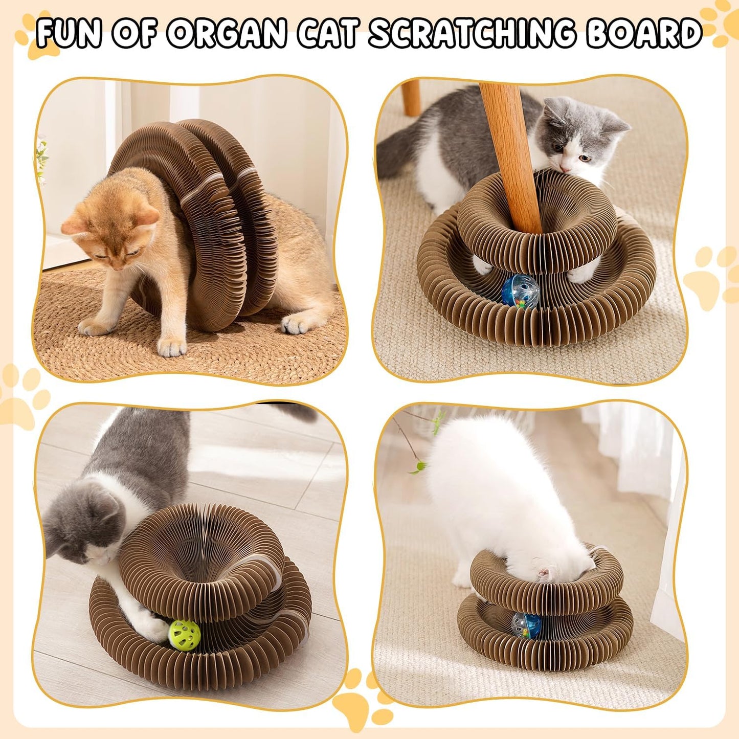 Foldable Organ Cat Scratcher Board