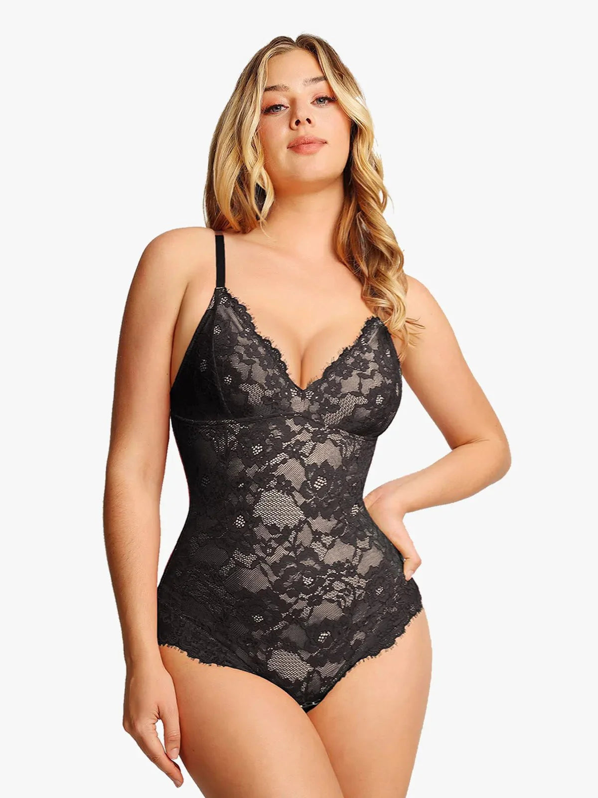 🔥Summer Promotion 49% OFF - Slimming with V-neck Lace Body-shaping Garment👙