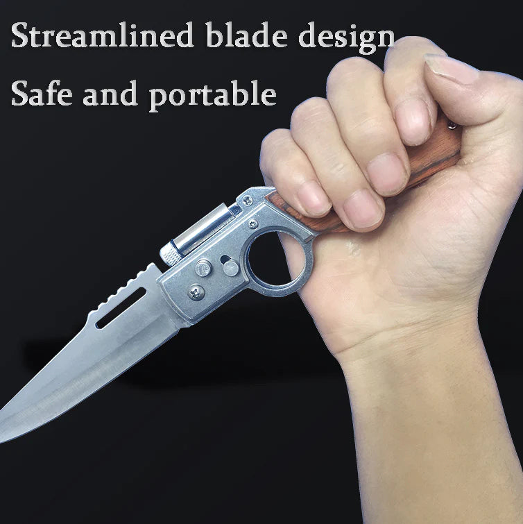 Multifunctional Outdoor Folding Knife with LED Light