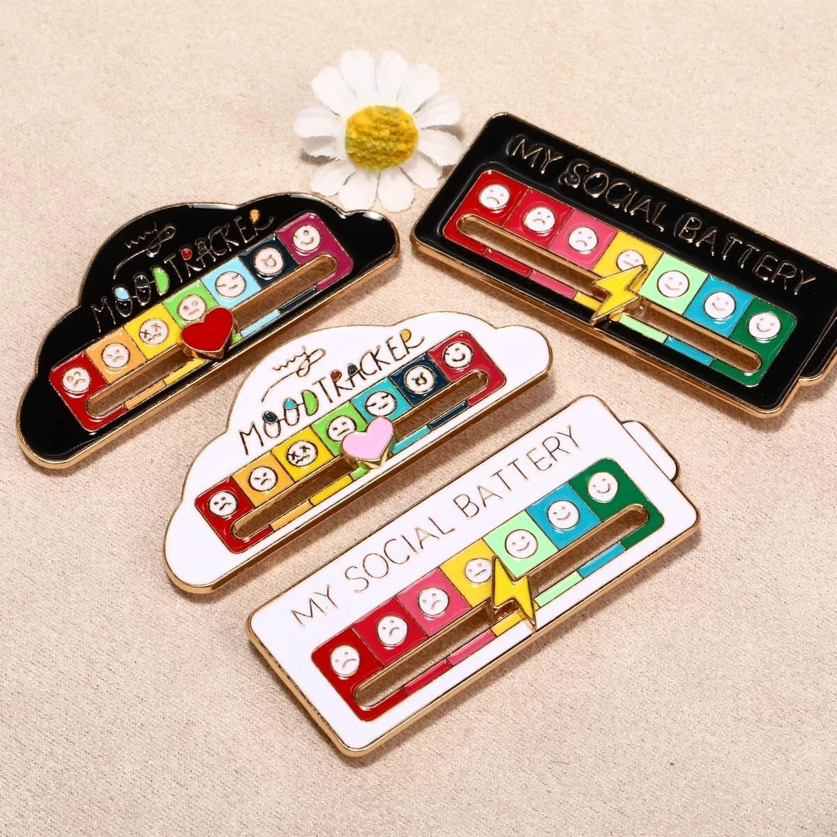 Interactive Mood Pins😊