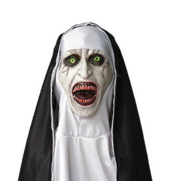 Frightening Nun Costume Mask