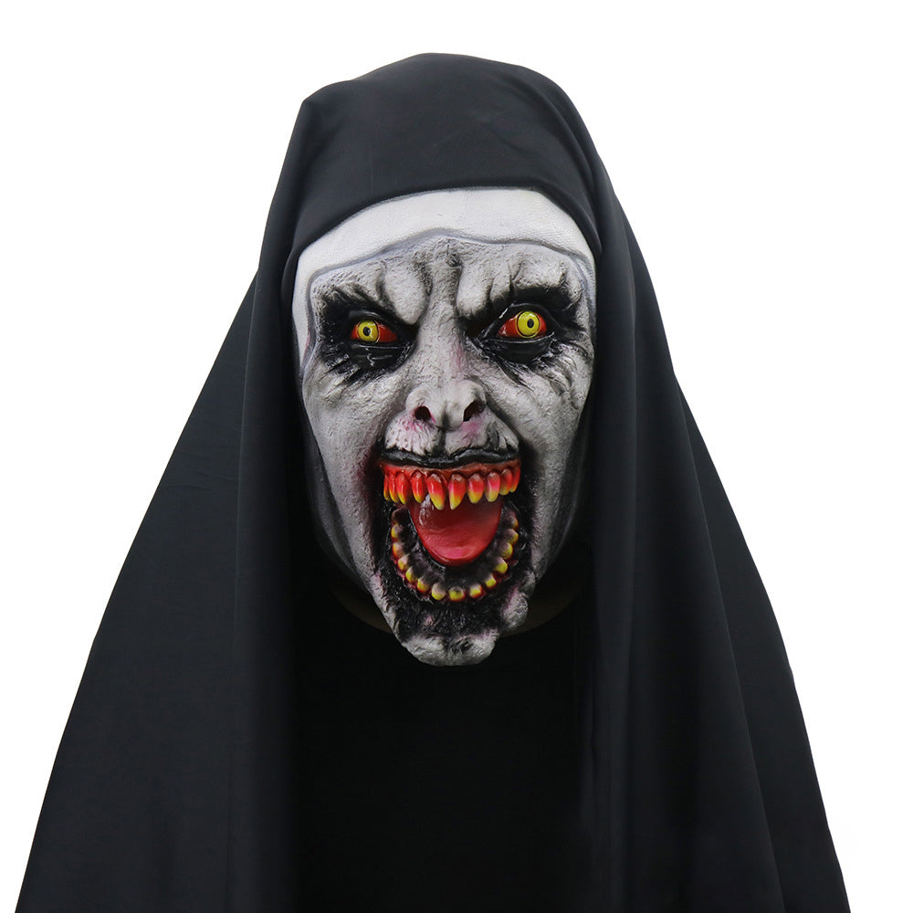 Frightening Nun Costume Mask