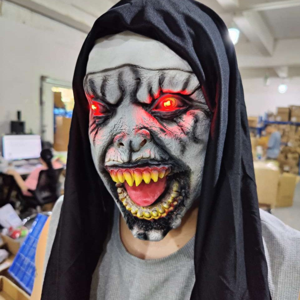 Frightening Nun Costume Mask