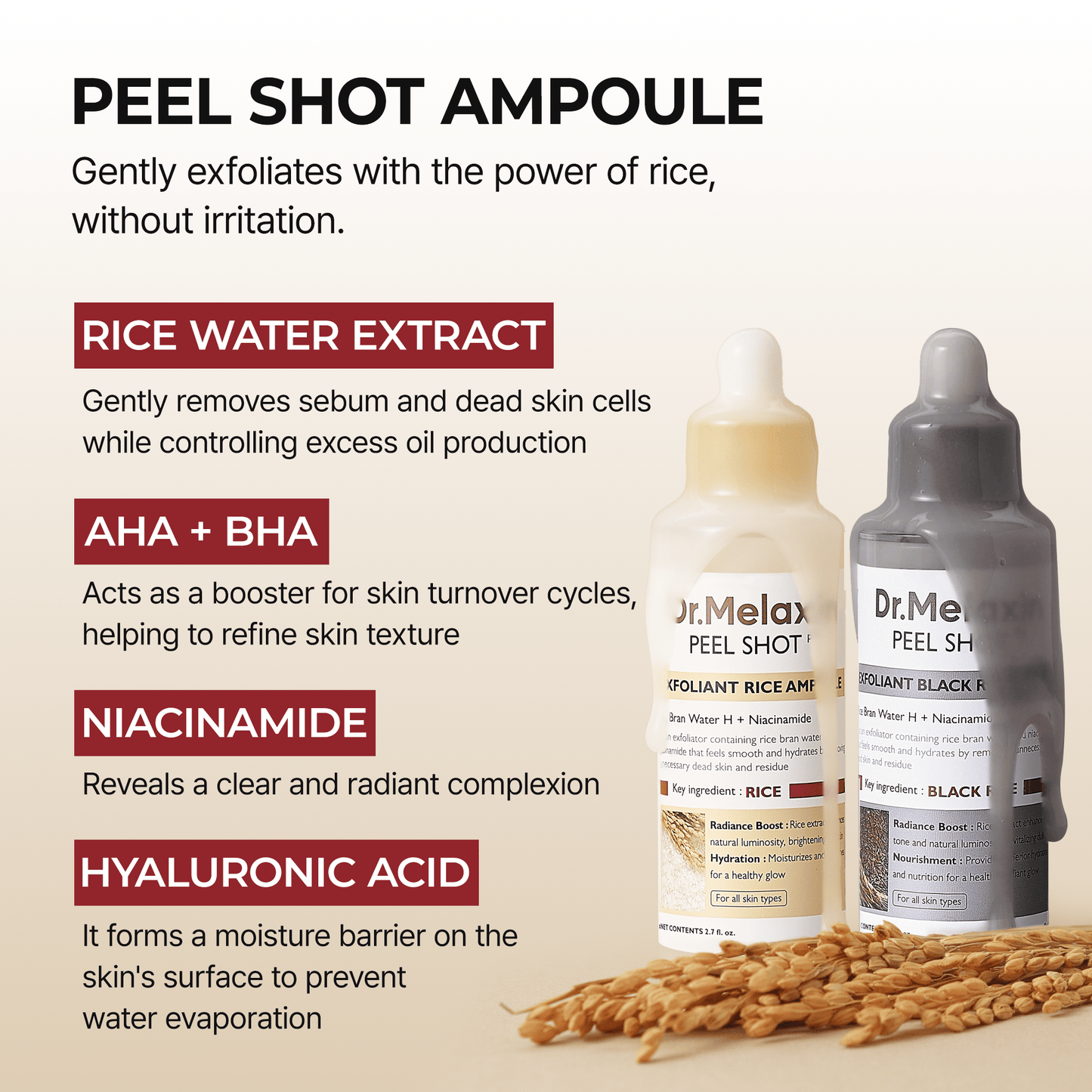 Peel Shot Glow Rice Ampoule Duo